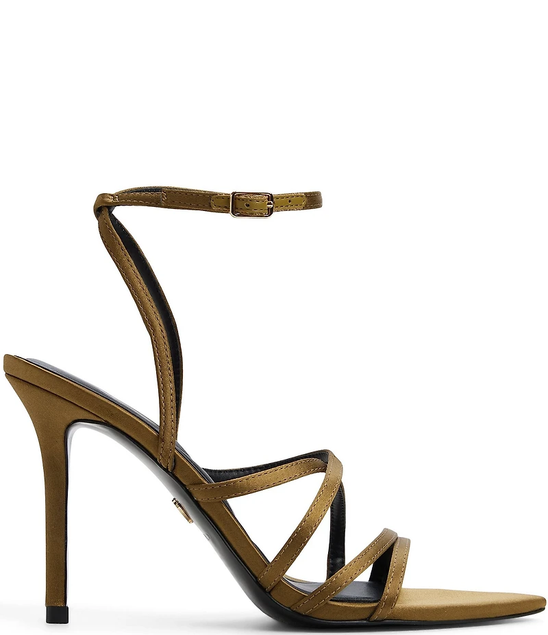 ALDO Solania Satin Strappy Pointed Toe Dress Sandals