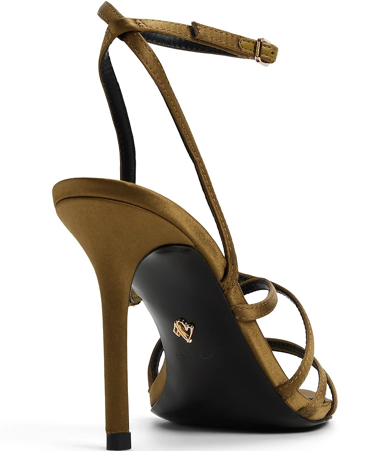 ALDO Solania Satin Strappy Pointed Toe Dress Sandals