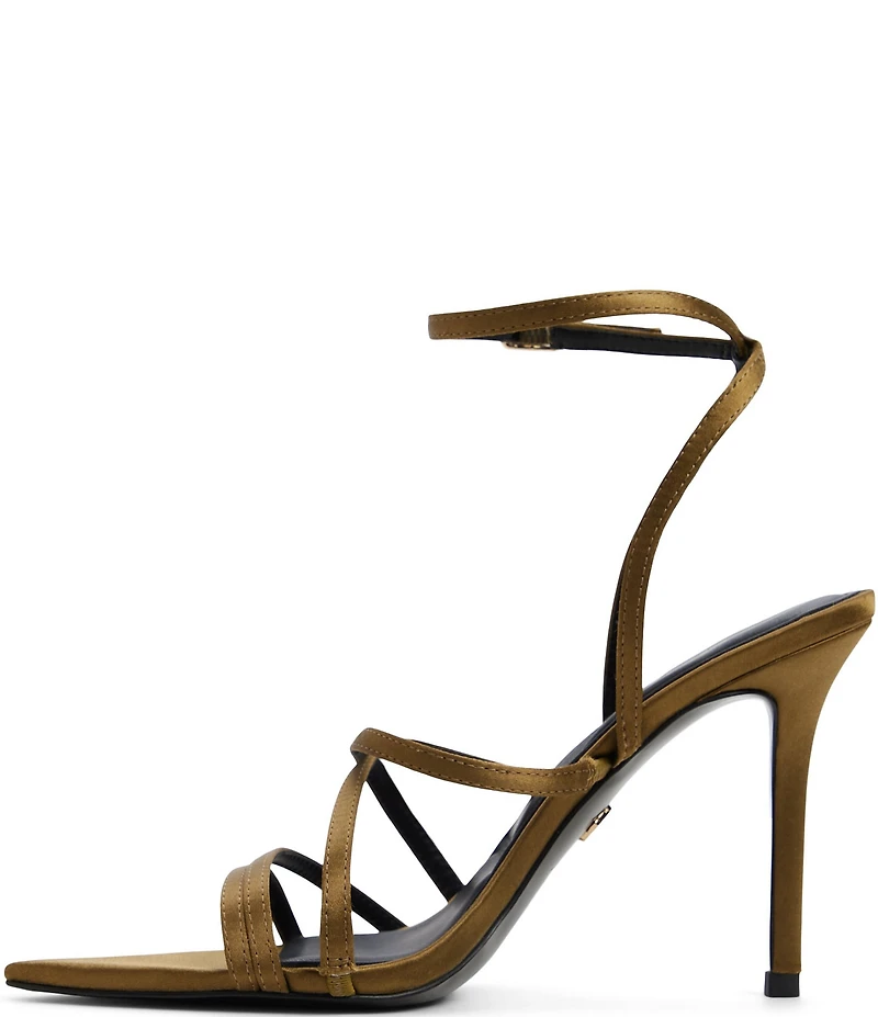 ALDO Solania Satin Strappy Pointed Toe Dress Sandals