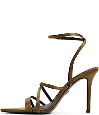 ALDO Solania Satin Strappy Pointed Toe Dress Sandals