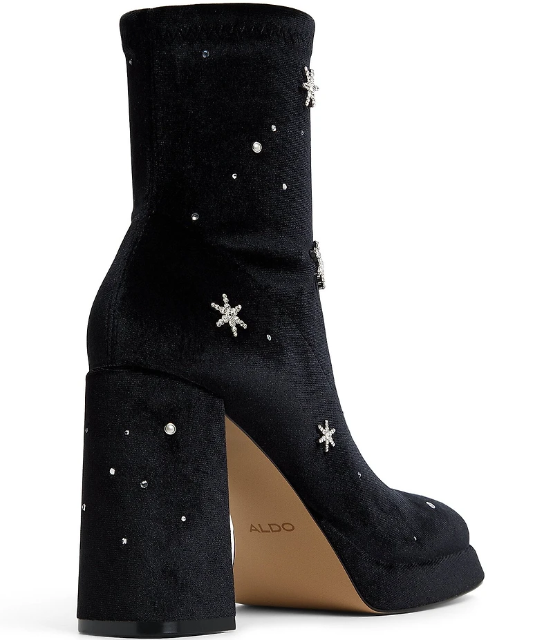 ALDO Starrie Stud and Rhinestone Embellished Booties