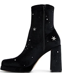 ALDO Starrie Stud and Rhinestone Embellished Booties