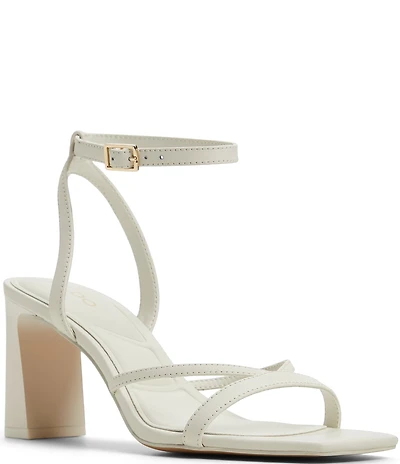 ALDO Stellare Leather Ankle Wrap Dress Sandals