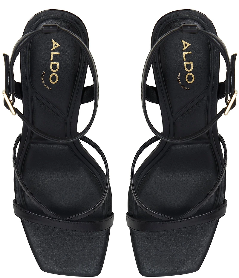 ALDO Stellare Leather Ankle Strap Dress Sandals