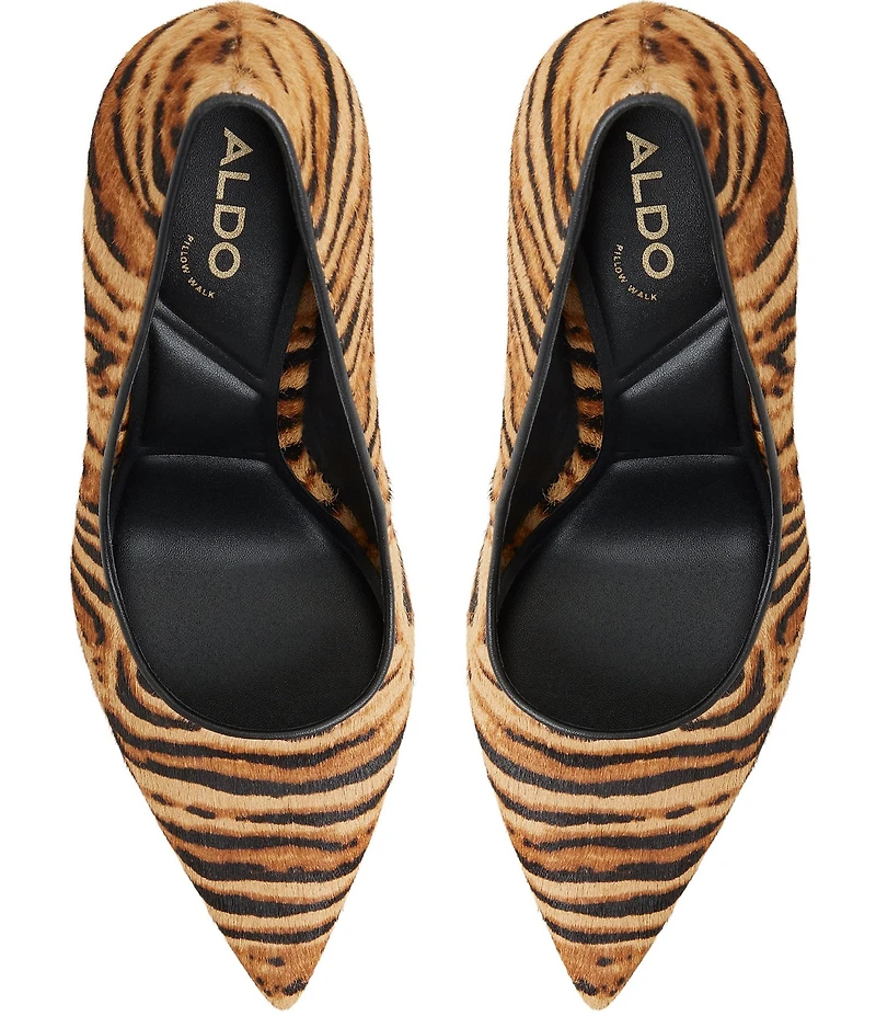 ALDO Stessy 3.0 Tiger Print Calf Hair Pointed Toe Pumps