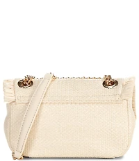 ALDO Thalianaa Floral Straw Frayed Crossbody Bag