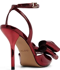 ALDO Tinsletta Patent Oversized Bow Dress Sandals
