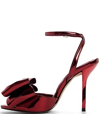 ALDO Tinsletta Patent Oversized Bow Dress Sandals