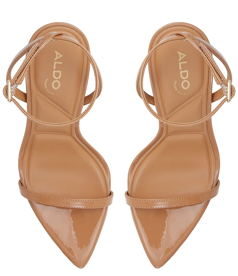 ALDO Tulipa Patent Dress Stiletto Sandals
