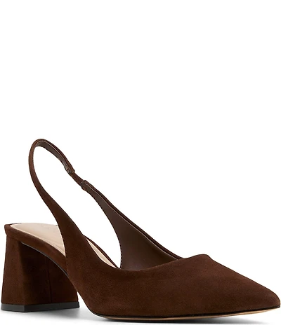 ALDO Uliana Suede Pointed Toe Slingback Pumps