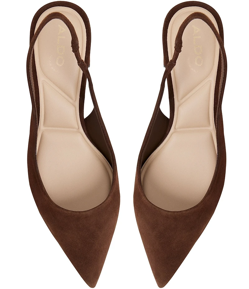ALDO Uliana Suede Pointed Toe Slingback Pumps