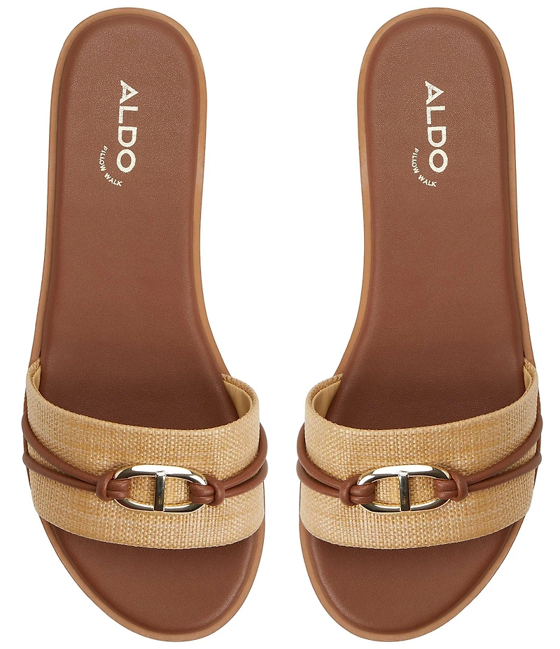 ALDO Vasia Woven Hardware Strap Flat Slides
