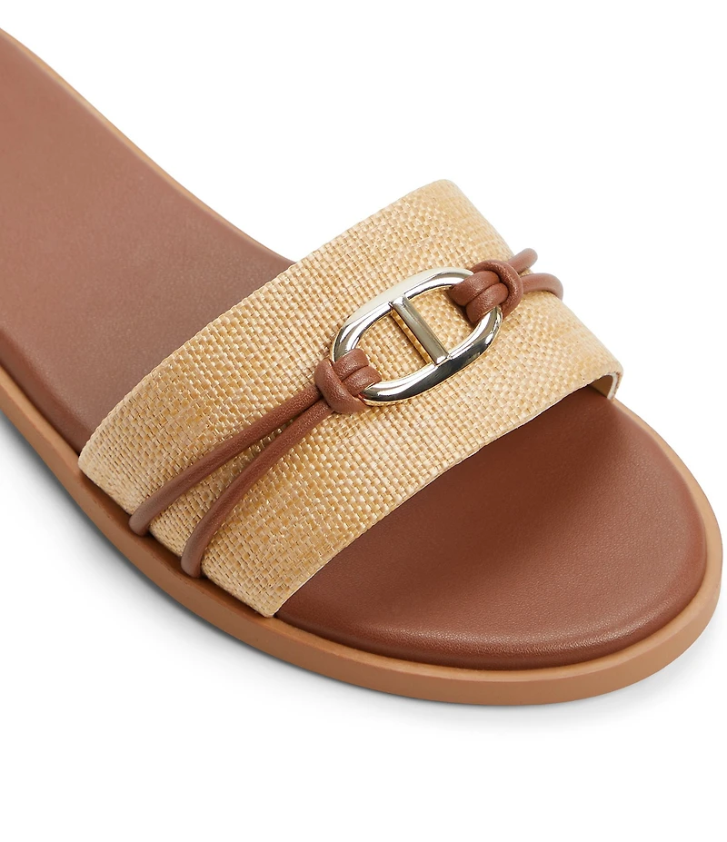 ALDO Vasia Woven Hardware Strap Flat Slides