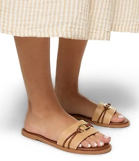 ALDO Vasia Woven Hardware Strap Flat Slides
