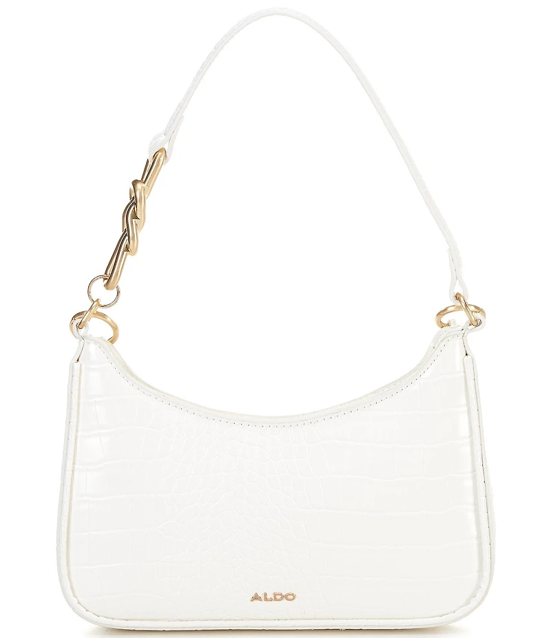 ALDO White Gemm Shoulder Bag