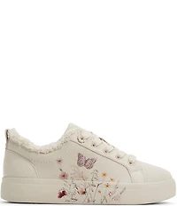 ALDO Wildflowers Embroidered Butterfly Floral Detail Platform Sneakers