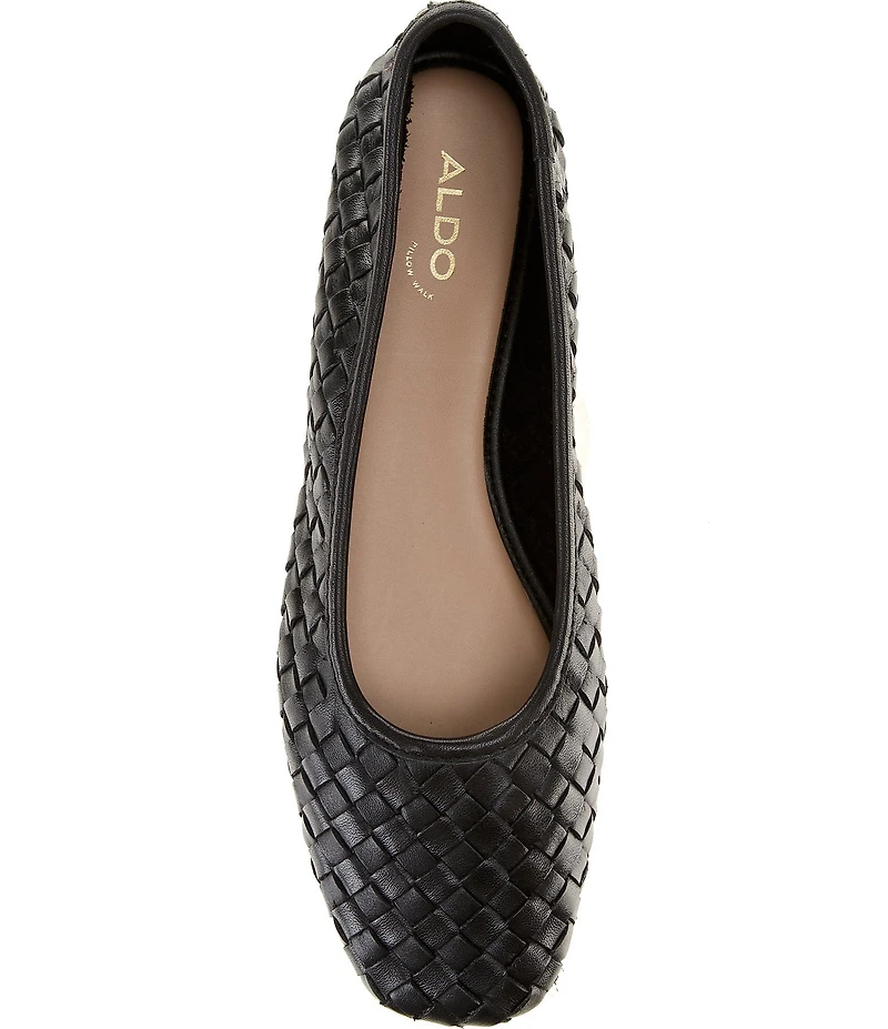 ALDO Women's Adrabrinna Woven Leather Ballet Flats