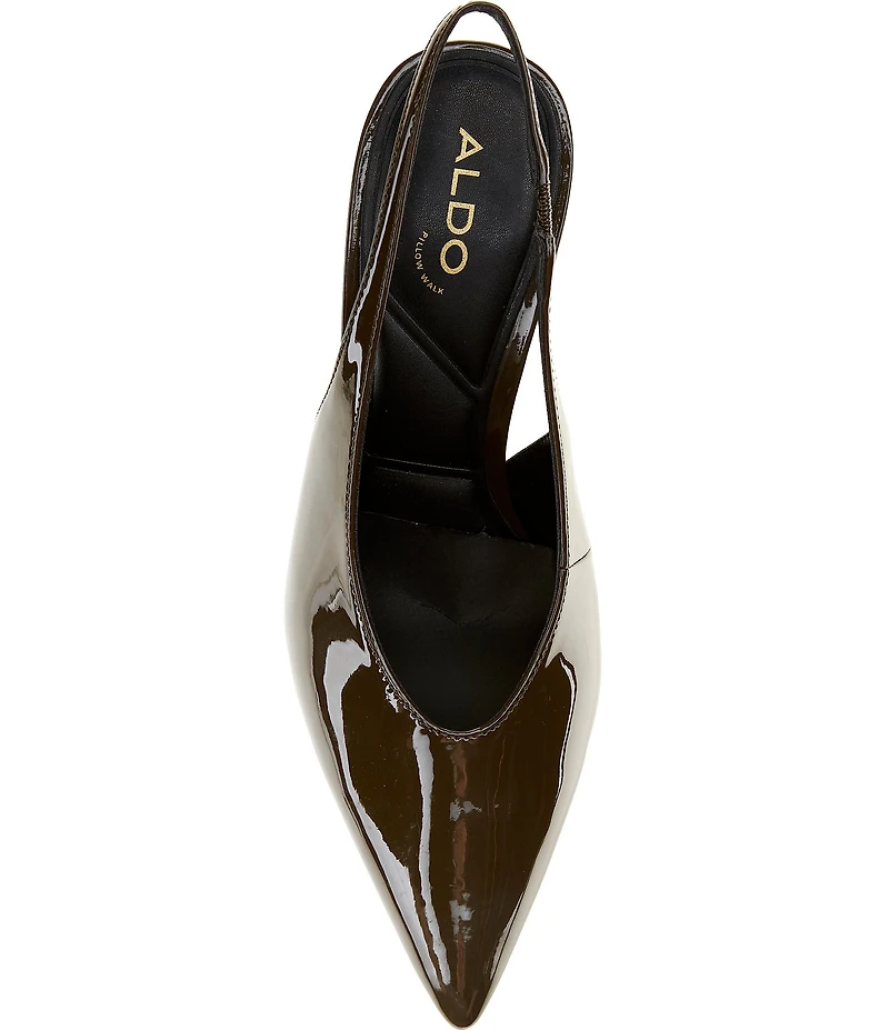 ALDO Women's Arianell Patent High Vamp Slingback Pumps