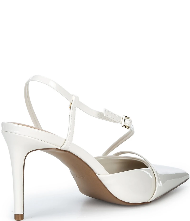 ALDO Women's Ellsie Patent Asymmetrical Slingback Pumps