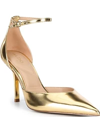 ALDO Women's Jossephine Metallic Ankle Strap Pumps