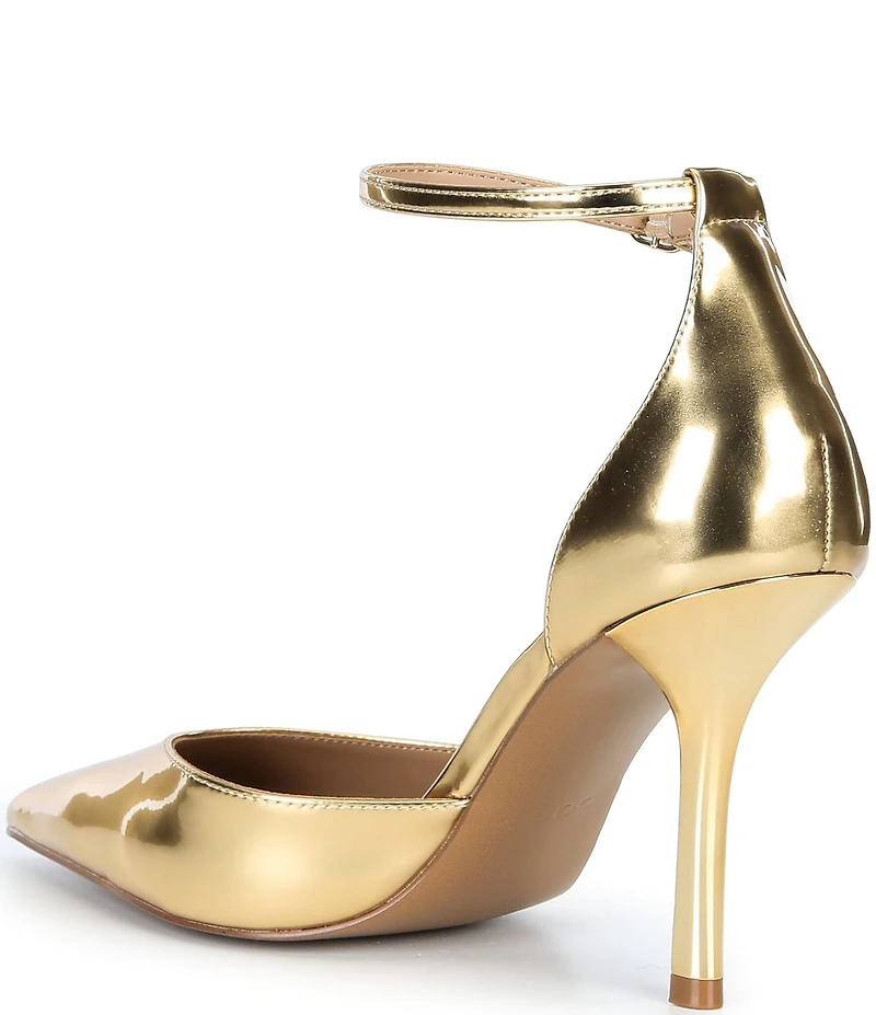 ALDO Women's Jossephine Metallic Ankle Strap Pumps