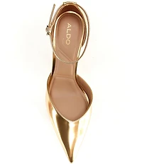 ALDO Women's Jossephine Metallic Ankle Strap Pumps