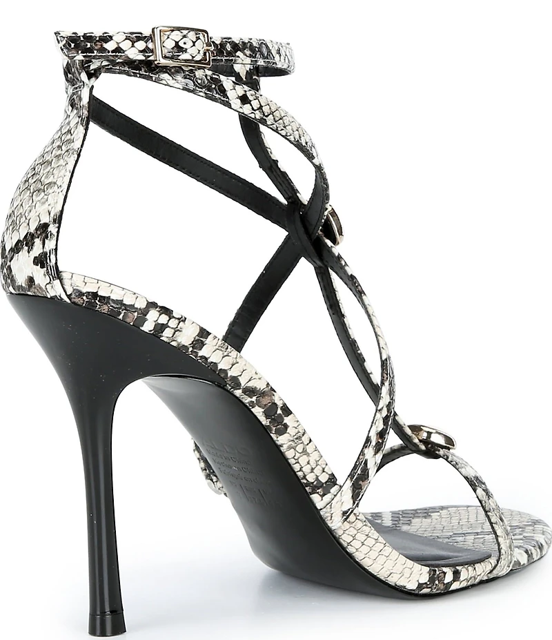 ALDO Women's Novalya Snake Print Dress Sandals