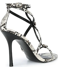 ALDO Women's Novalya Snake Print Dress Sandals