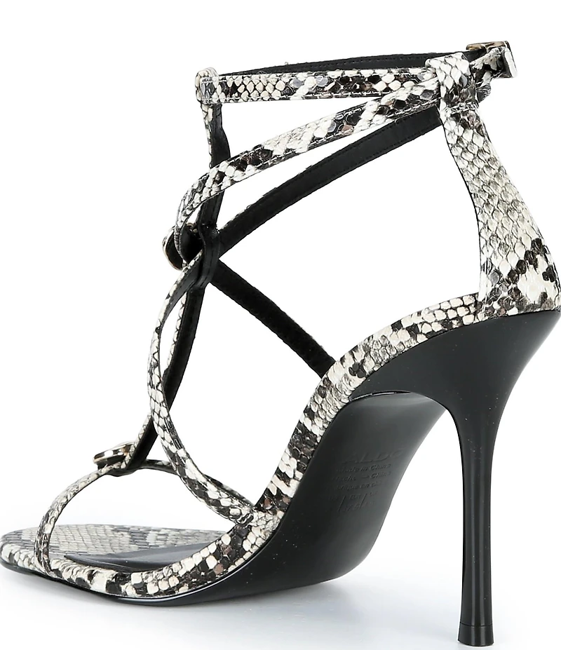 ALDO Women's Novalya Snake Print Dress Sandals