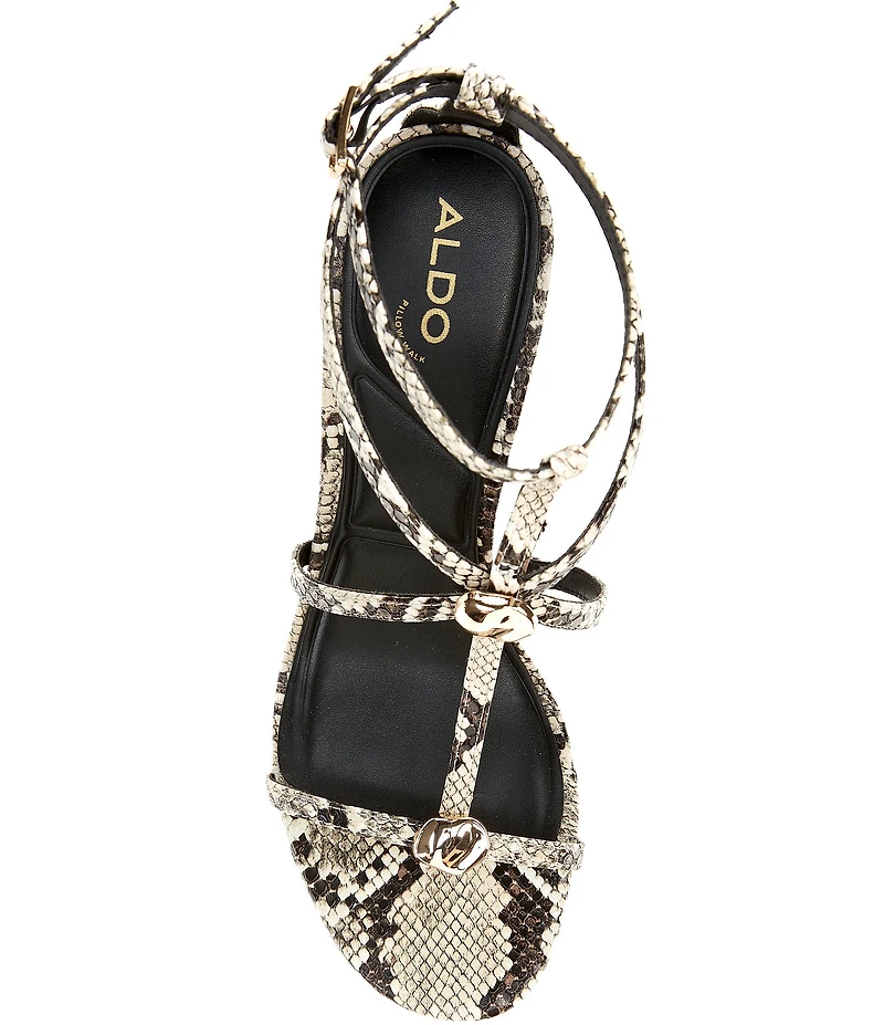 ALDO Women's Novalya Snake Print Dress Sandals