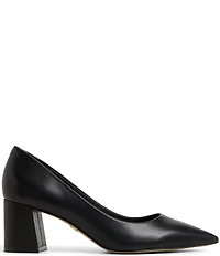 ALDO Ybalelin Leather Pointed Toe Block Heel Pumps