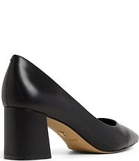 ALDO Ybalelin Leather Pointed Toe Block Heel Pumps