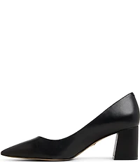 ALDO Ybalelin Leather Pointed Toe Block Heel Pumps