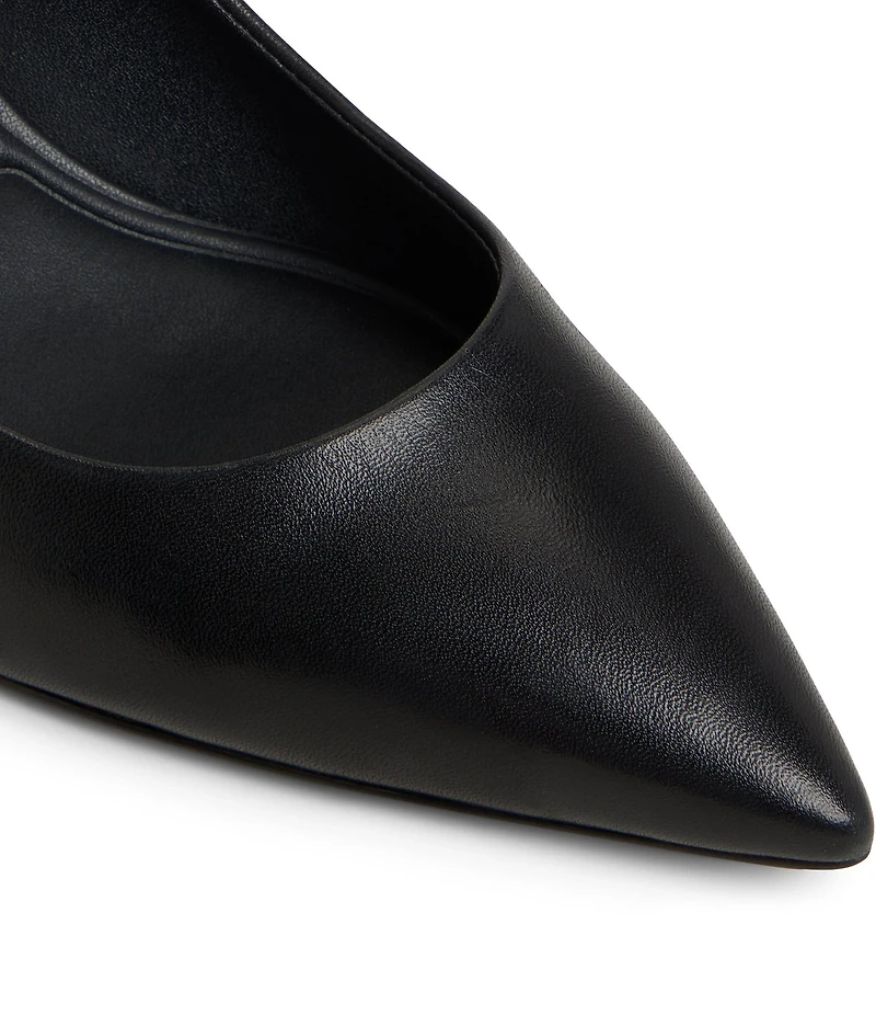ALDO Ybalelin Leather Pointed Toe Block Heel Pumps