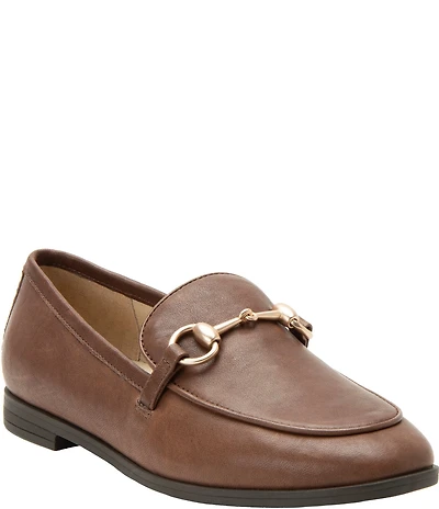 Alegria Aliya Leather Bit Buckle Loafers