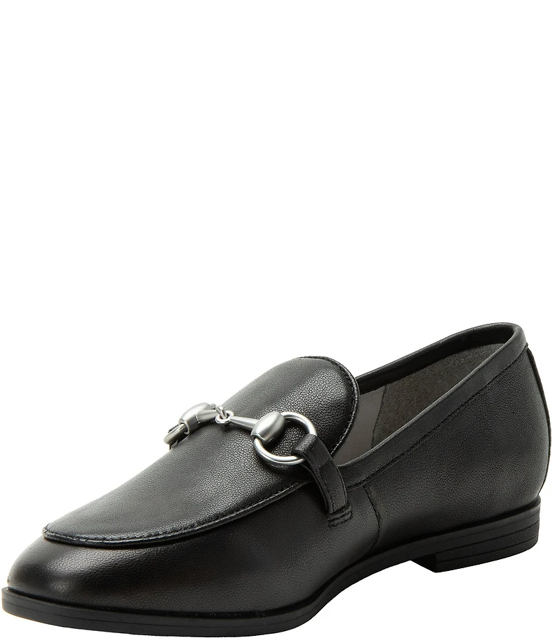 Alegria Aliya Leather Bit Buckle Loafers