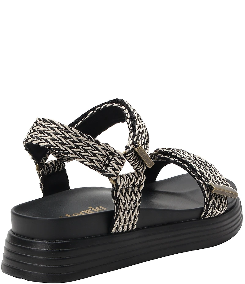 Alegria Allyson Woven Sporty Adjustable Platform Sandals