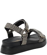 Alegria Allyson Woven Sporty Adjustable Platform Sandals
