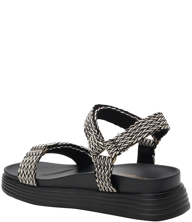 Alegria Allyson Woven Sporty Adjustable Platform Sandals