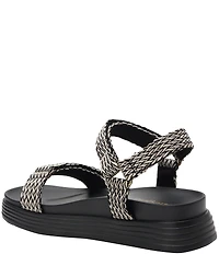 Alegria Allyson Woven Sporty Adjustable Platform Sandals