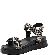 Alegria Allyson Woven Sporty Adjustable Platform Sandals