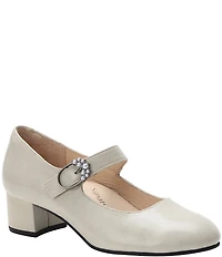 Alegria Ameliah Leather Block Heel Mary Jane Pumps