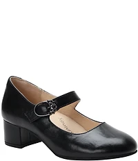 Alegria Ameliah Leather Block Heel Mary Jane Pumps