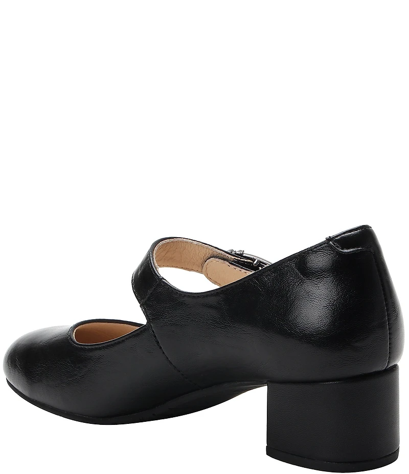Alegria Ameliah Leather Block Heel Mary Jane Pumps