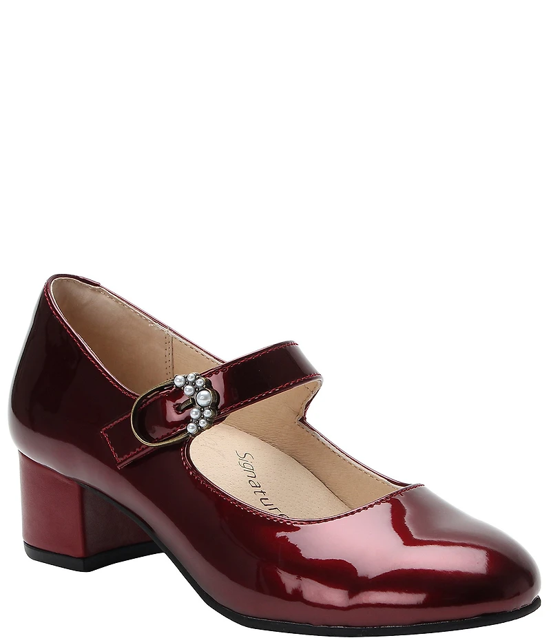 Alegria Ameliah Patent Leather Block Heel Mary Jane Pumps