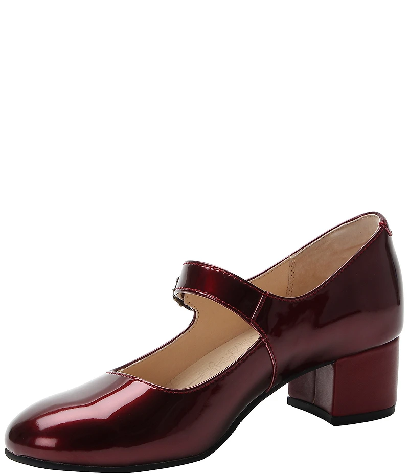 Alegria Ameliah Patent Leather Block Heel Mary Jane Pumps