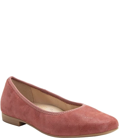 Alegria Arielle Adobe Textured Leather Ballet Flats