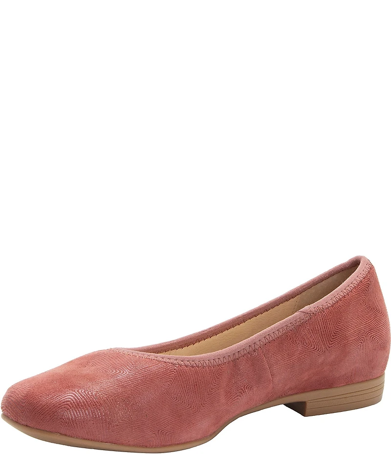 Alegria Arielle Adobe Textured Leather Ballet Flats
