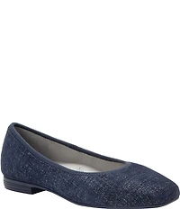Alegria Arielle Tailored Textured Print Leather Ballet Flats