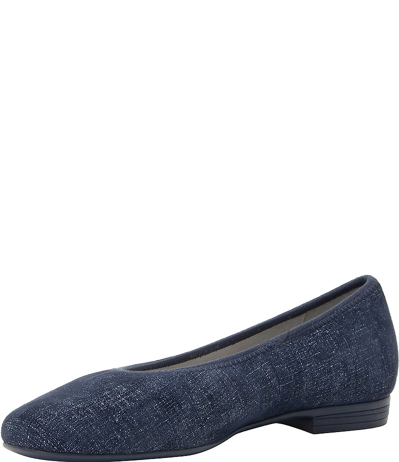 Alegria Arielle Tailored Textured Print Leather Ballet Flats